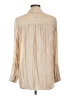 Lucky Brand Tan Long Sleeve Blouse Size L - photo 2