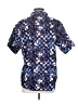 Spencer's 100% Cotton Stars Blue Short Sleeve Button-Down Shirt Size S (estimated) - photo 2
