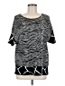 Chico's Black Short Sleeve Top Size Med (1) - photo 1