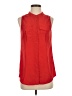 J.Crew Factory Store 100% Polyester Red Sleeveless Blouse Size 0 - photo 1