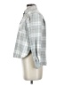 Ann Taylor LOFT 100% Cotton Plaid Silver Long Sleeve Button-Down Shirt Size XS - photo 5