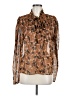 Sugarlips 100% Polyester Brown Long Sleeve Blouse Size M - photo 1