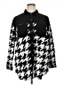 Maurices 100% Polyester Houndstooth Black Jacket Size 0X - photo 1