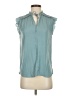 Ann Taylor LOFT 100% Polyester Teal Sleeveless Blouse Size XS - photo 1