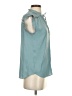Ann Taylor LOFT 100% Polyester Teal Sleeveless Blouse Size XS - photo 4