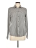 Current/Elliott 100% Cotton Stripes Gray Long Sleeve Button-Down Shirt Size Med (2) - photo 1