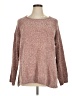 Jessica Simpson 100% Polyester Tweed Burgundy Pullover Sweater Size XL - photo 1