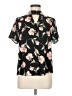 Sienna Sky Floral Black Short Sleeve Blouse Size M - photo 1