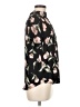 Sienna Sky Floral Black Short Sleeve Blouse Size M - photo 4