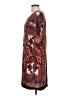 One World Paisley Brown Orange Casual Dress Size L - photo 5
