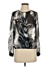 Bisou Bisou 100% Polyester Black Long Sleeve Blouse Size XS - photo 1