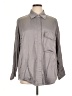 Zara Solid Gray Long Sleeve Button-Down Shirt Size XL - photo 1