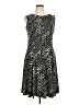 Jessica Howard Tweed Black Cocktail Dress Size 16 - photo 1