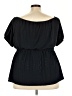 Lane Bryant Black Short Sleeve Blouse Size 22 - 24 Plus - photo 2