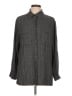 A New Day 100% Rayon Houndstooth Gray Long Sleeve Button-Down Shirt Size L - photo 1