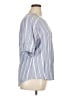 retrology Stripes Blue Short Sleeve Blouse Size XL - photo 4