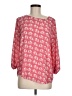 Pixley 100% Polyester Pink 3/4 Sleeve Blouse Size M - photo 1