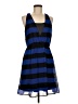 H&M 100% Polyester Stripes Blue Casual Dress Size 6 - photo 1