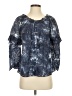 LoveShackFancy 100% Cotton Blue 3/4 Sleeve Blouse Size XS - photo 1
