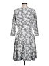 Unbranded Print Gray Casual Dress Size L - photo 2
