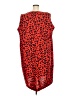 Roaman's 100% Polyester Animal Print Red Casual Dress Size 28W - photo 2