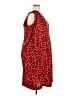 Roaman's 100% Polyester Animal Print Red Casual Dress Size 28W - photo 4