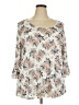 Papermoon Ivory 3/4 Sleeve Blouse Size 2X - photo 1