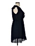 Pink Lily 100% Polyester Solid Blue Cocktail Dress Size S - photo 4