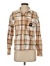 Vans 100% Cotton Plaid Tan Long Sleeve Button-Down Shirt Size XS - photo 1