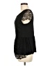 H&M 100% Polyester Black Short Sleeve Top Size M - photo 5