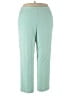 Alfred Dunner Solid Green Dress Pants Size 16 - photo 1