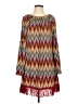 Assorted Brands 100% Polyester Chevron-herringbone Burgundy Casual Dress Size S - photo 1