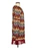 Assorted Brands 100% Polyester Chevron-herringbone Burgundy Casual Dress Size S - photo 4