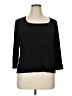 Dialogue Black 3/4 Sleeve Top Size XL - photo 1