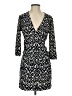 Veronica M. Print Black Casual Dress Size XS - photo 1