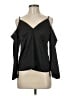 WAYF Black Long Sleeve Blouse Size M - photo 1