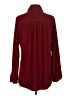 Umgee 100% Polyester Burgundy Long Sleeve Blouse Size S - photo 2