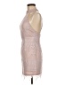 Dress Forum 100% Polyester Tan Cocktail Dress Size M - photo 5