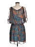 A. Byer 100% Polyester Paisley Blue Casual Dress Size M - photo 2
