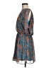 A. Byer 100% Polyester Paisley Blue Casual Dress Size M - photo 5