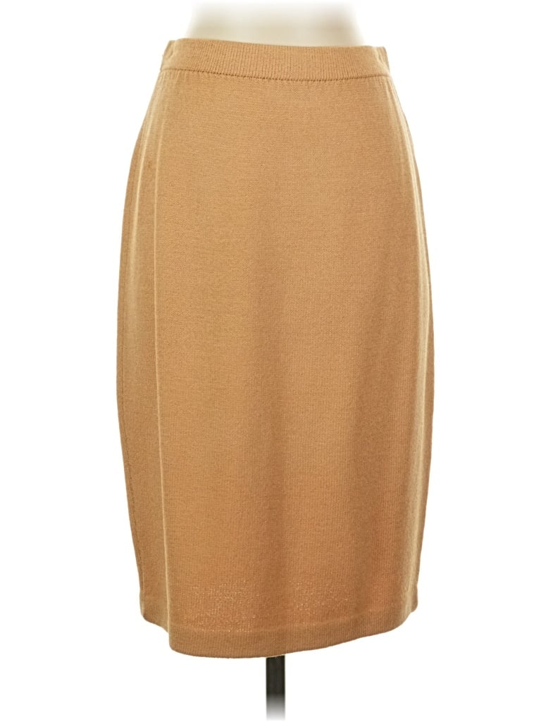 Pre-owned St John Casual Skirt In Tan