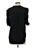 Pale Sky 100% Polyester Black Short Sleeve Blouse Size S - photo 2