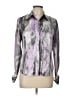 Multiblu 100% Polyester Purple Long Sleeve Blouse Size 10 - photo 1