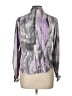 Multiblu 100% Polyester Purple Long Sleeve Blouse Size 10 - photo 2