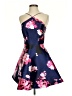 By & By 100% Polyester Floral Blue Cocktail Dress Size 3 - photo 1