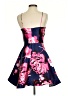 By & By 100% Polyester Floral Blue Cocktail Dress Size 3 - photo 2