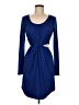 Ark & Co. 100% Polyester Solid Blue Casual Dress Size M - photo 1