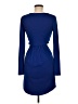 Ark & Co. 100% Polyester Solid Blue Casual Dress Size M - photo 2