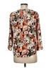 Le Lis 100% Polyester Orange 3/4 Sleeve Blouse Size M - photo 2
