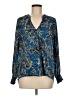 Allison Joy 100% Polyester Paisley Blue 3/4 Sleeve Blouse Size M - photo 1